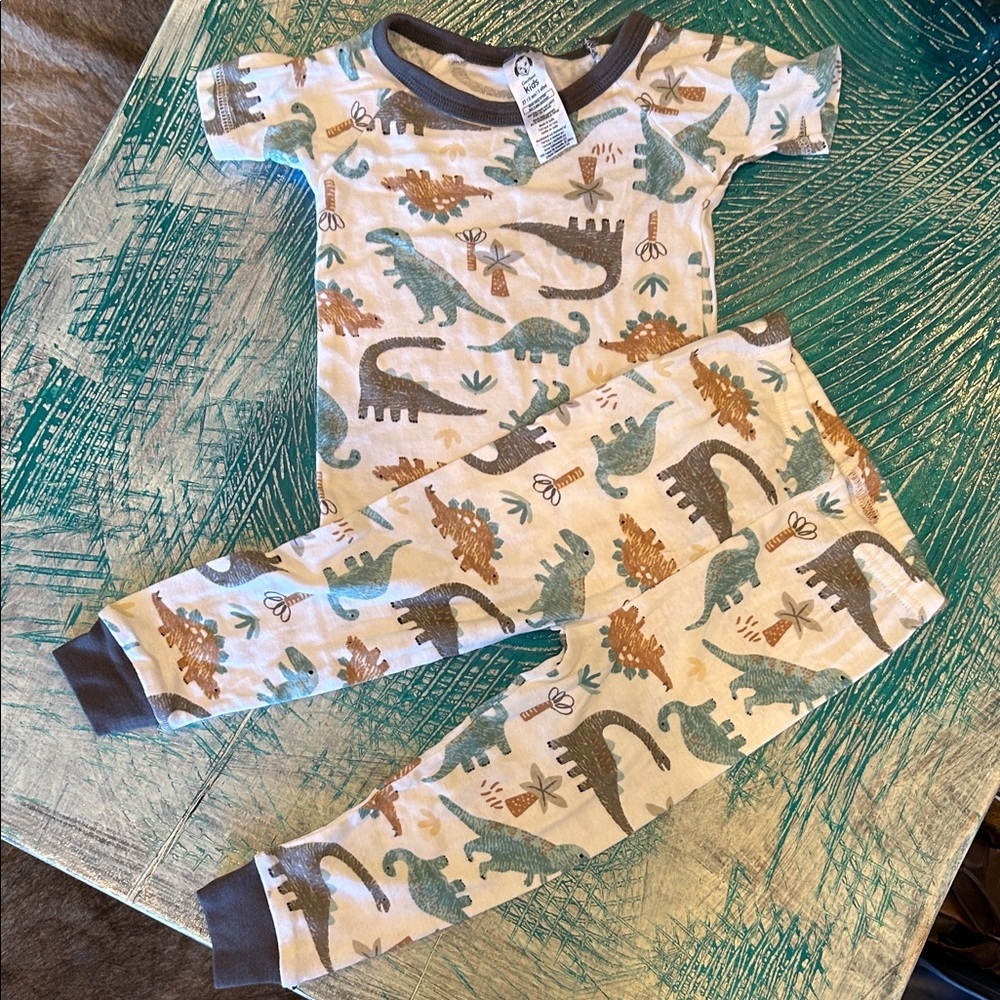 Gerber Kids Dinosaur Pajama Set - Blue and Brown